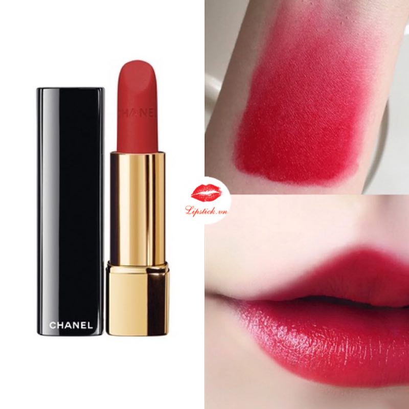 Review Son Chanel 56 Rouge Charnel Đỏ Tươi  Rouge Allure Velvet